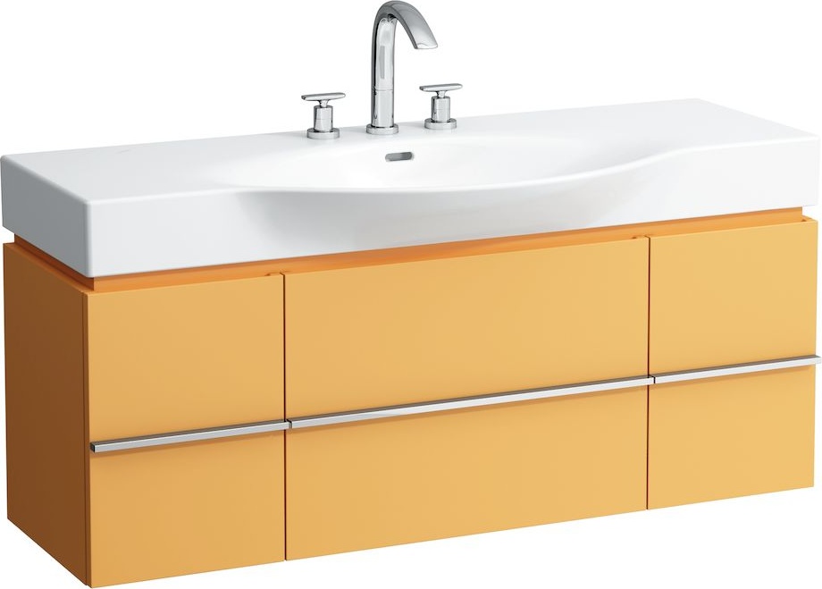 H4013020755481 Шкафчик под раковину, для раковин 811704, 812704, 2 выдвижных ящика с 2 дверцами, 2 стеклянные полки LAUFEN PRO - Вид №21