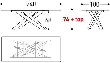 Varaschin Прямоугольный садовый стол System star 244s - Вид №11
