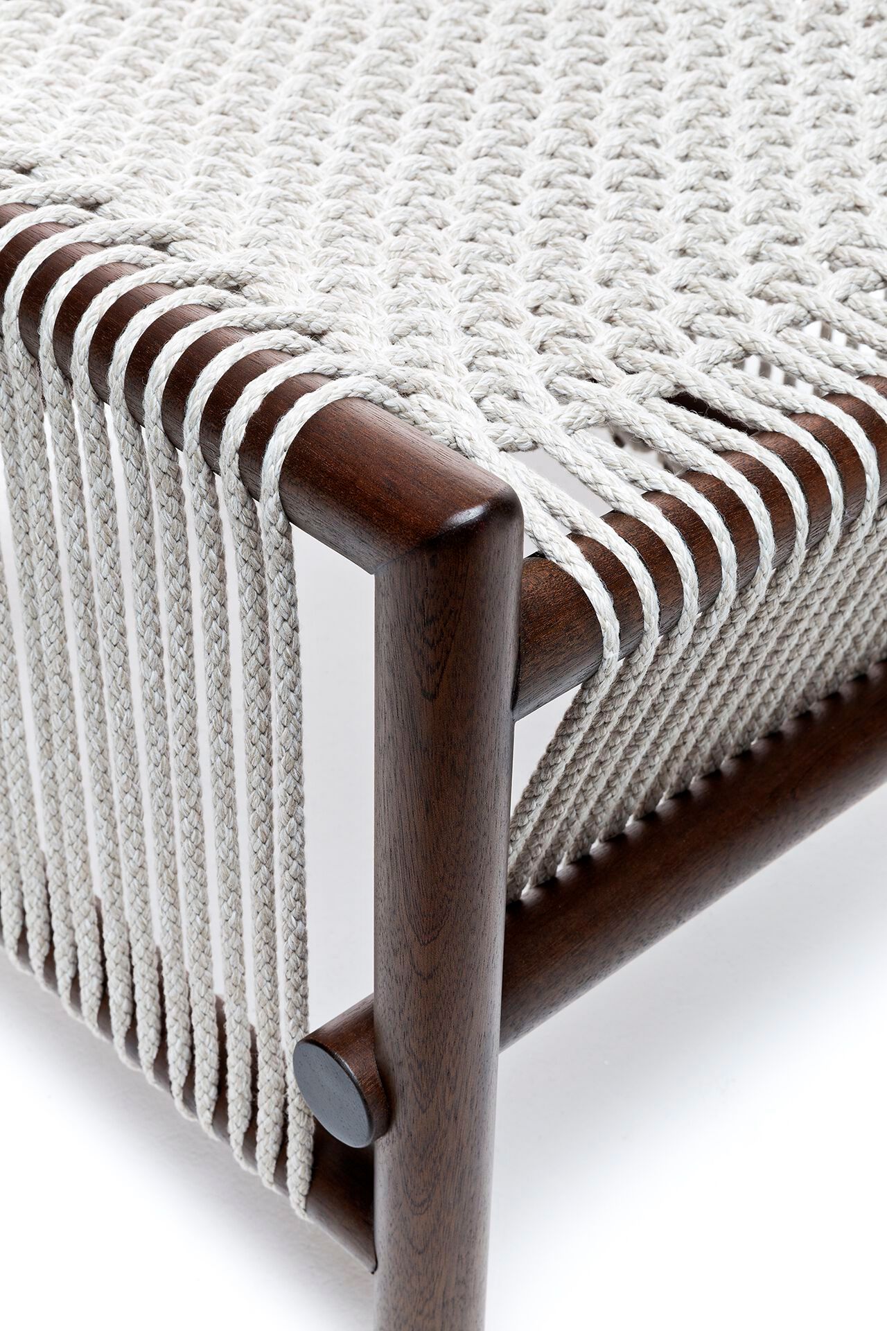 Садовая подставка для ног из веревки и красного дерева Exteta джунгли ARCH-00072561 - Вид №4