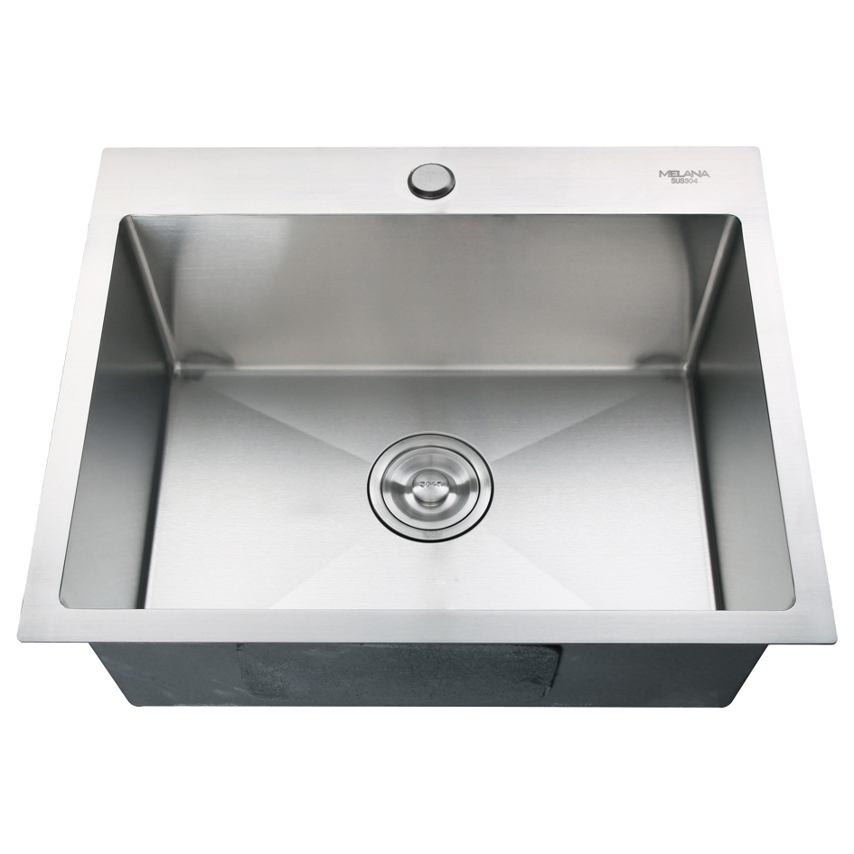Мойка H48544 MELANA ProfLine 3,0/200 САТИН врезная прямоугольная с коландером H48544 H48544 сатин - Вид №1