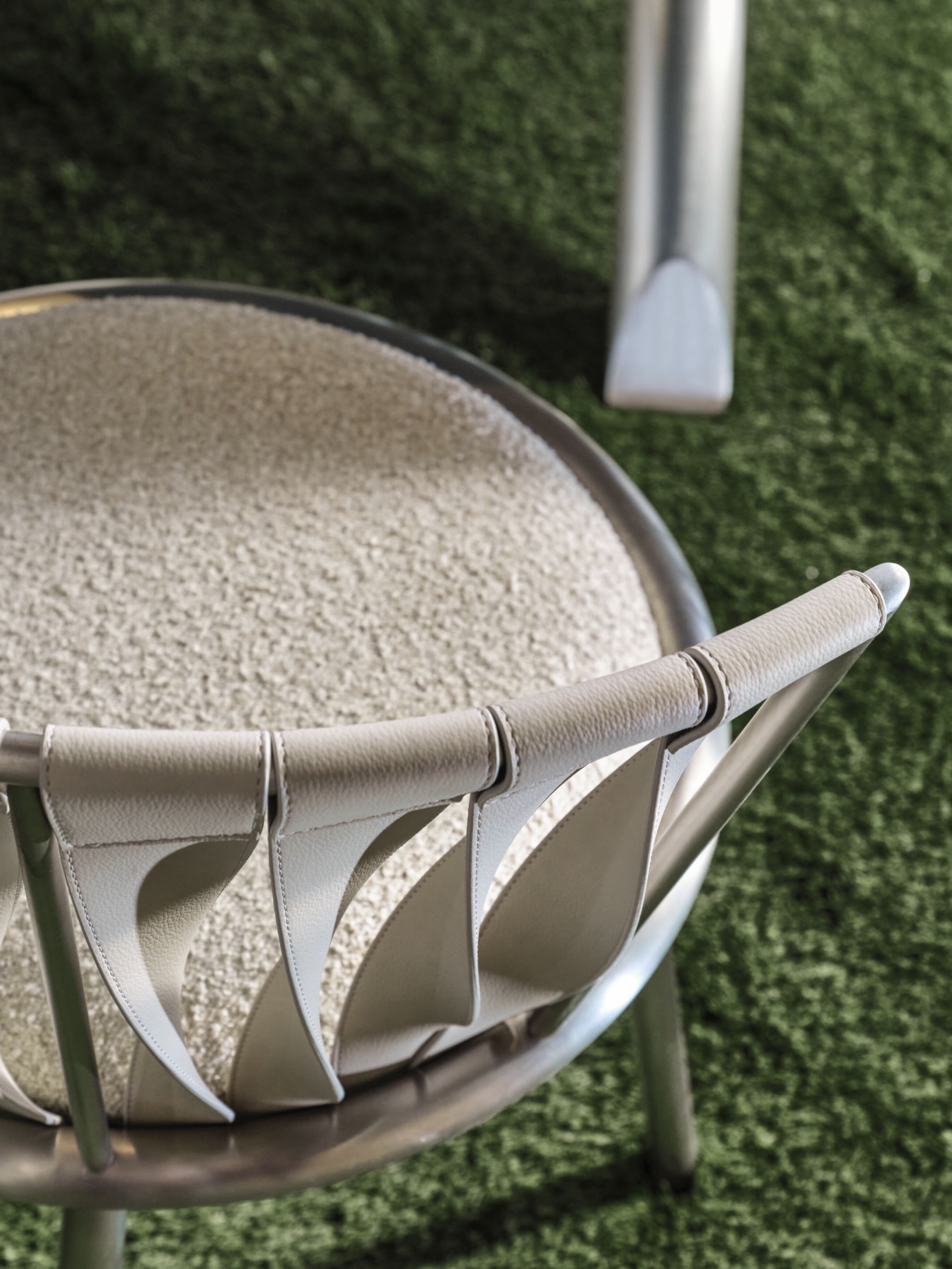 Стул из нержавеющей стали с мягким сиденьем Cantori ARCH-00114875 - Вид №2