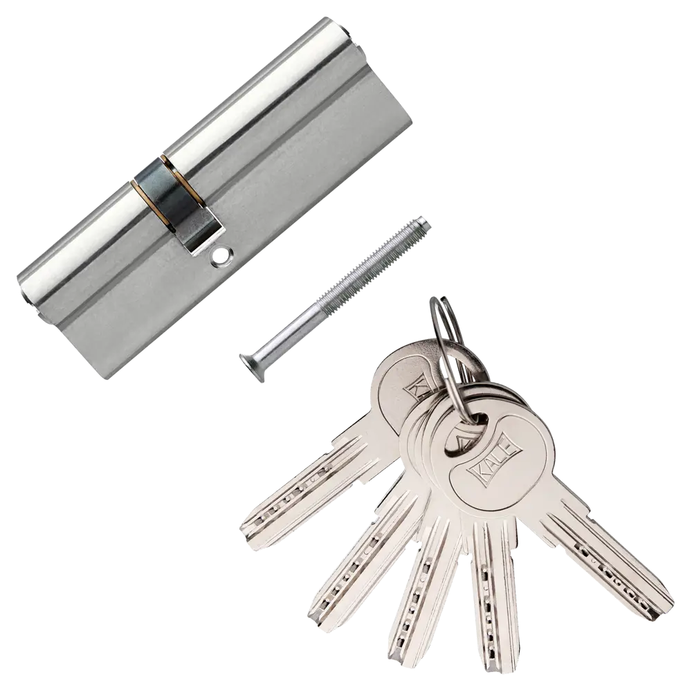 Цилиндр Kale 164SN-100-NP, ключ/ключ, цвет никель 82394615 STLM-2090995  - Вид №1