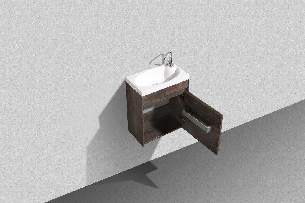 Мебель для ванной BelBagno PIETRA MINI-460-PT правосторонняя  - Вид №5