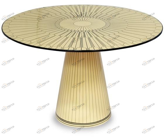 Scarlet Splendour Круглый стол в мдф Vanilla noir sun-id-1394419