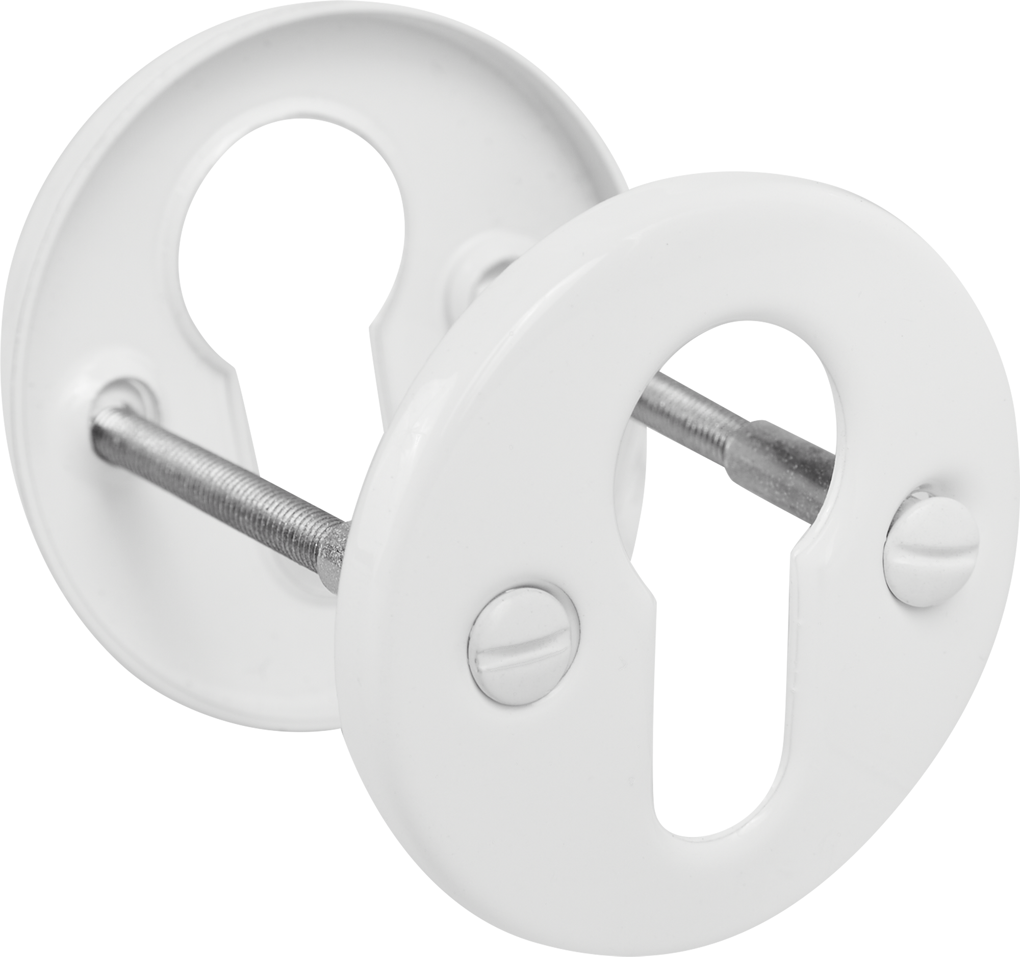 Santreyd Накладки на цилиндр белые вельветовый хром 84302552 STLM-0048272