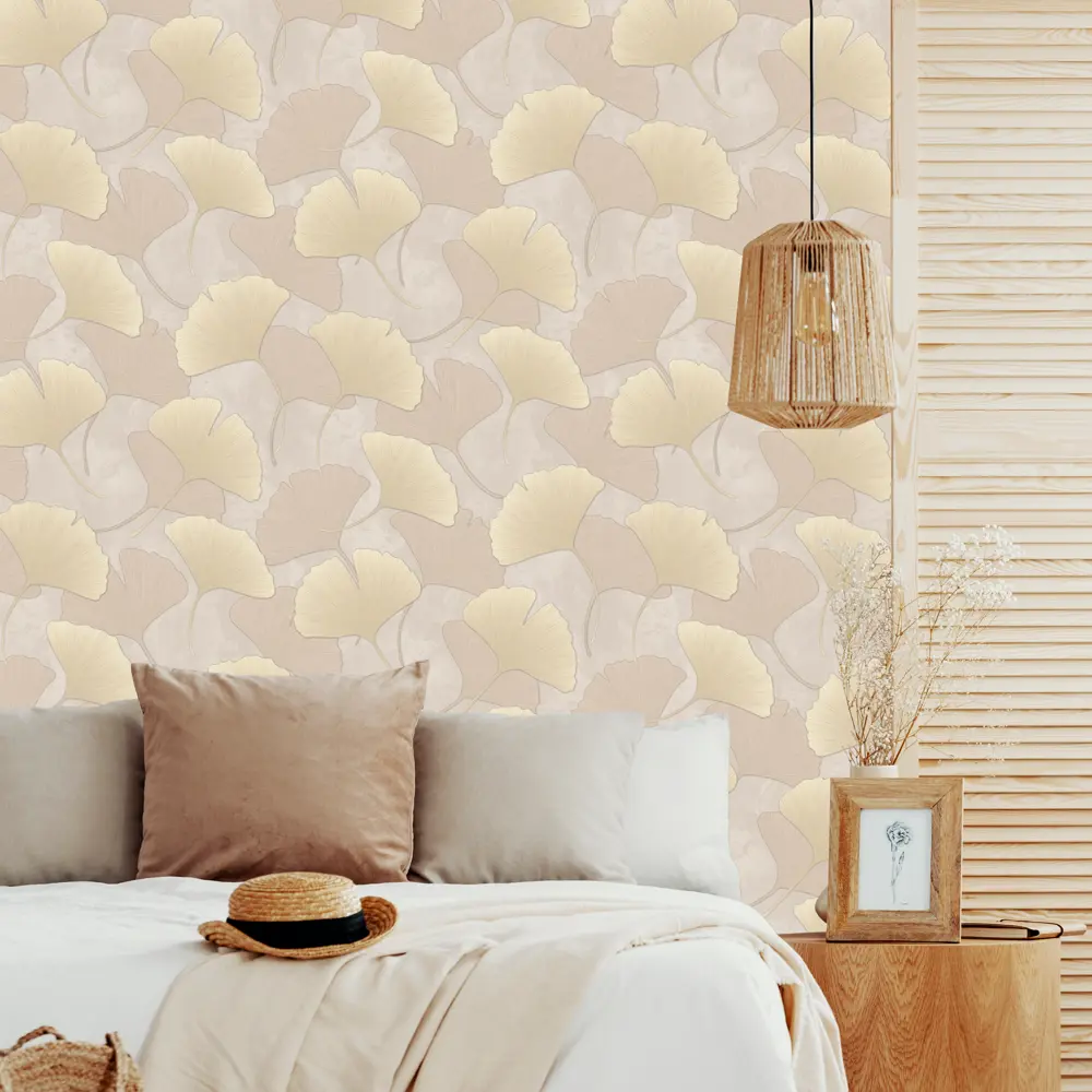 ОБОИ 1,06Х10М ФЛИЗ ZEN БЕЖ ED7100-01 83273614 STLM-2037129 EURO DECOR - Вид №2