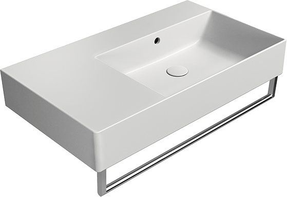 9457109 Подвесная раковина настенная овальная GSI ceramica  белая  - Вид №1