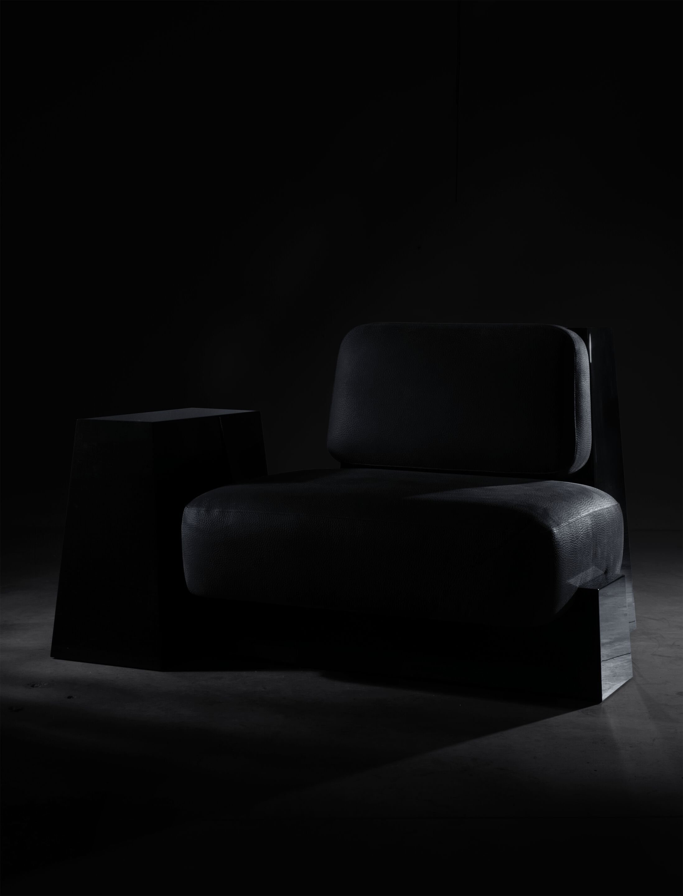 Кресло из кожи и дерева Movimento Gallery артефакт ARCH-00109830 - Вид №3