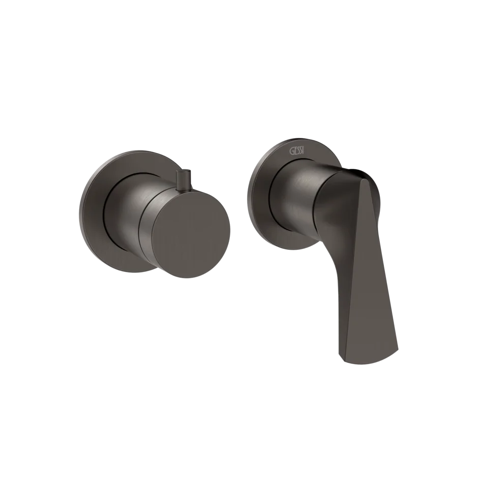 Смеситель для душа 72038 707 Gessi Ventaglio ЧЕРНЫЙ МЕТАЛЛ BR. PVD 72038707