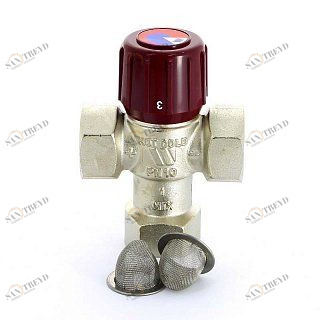 Термосмеситель WATTS AQUAMIX 62C диапазон 42-60˚C  1" В 10017422