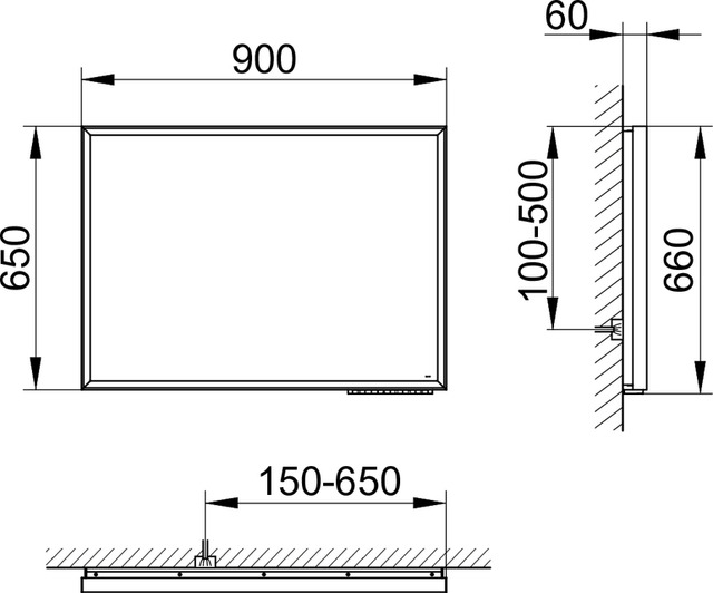 14598172000 Зеркало с подсветкой KEUCO Royal Lumos - Вид №6