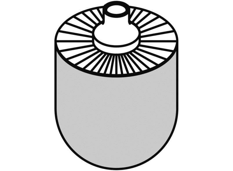 921050 головка щетки HEWI System 111 | Edelstahl  - Вид №1