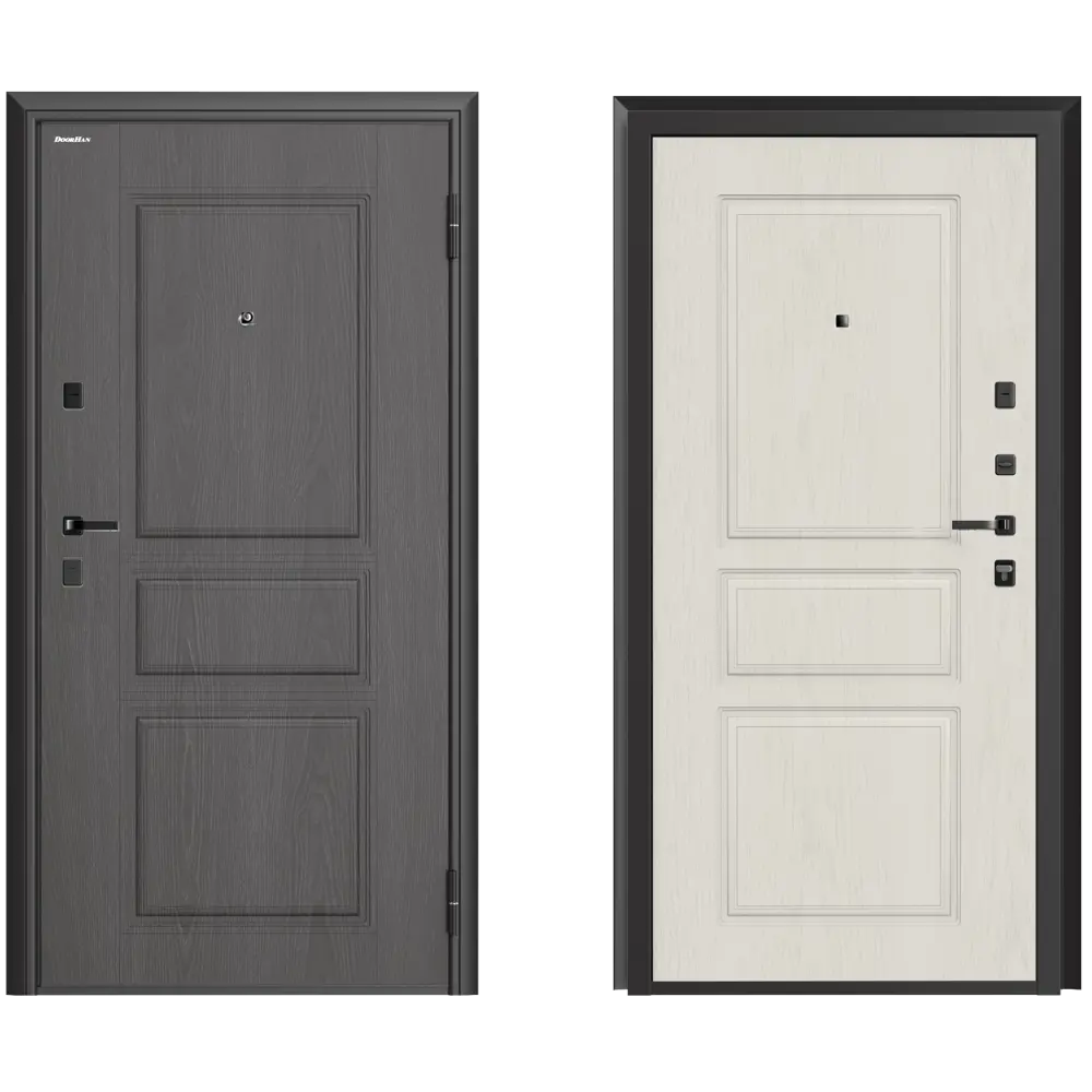 Дверь входная металлическая Классика 88x205 см правая белый 89378084 STLM-2003652 DOORHAN 