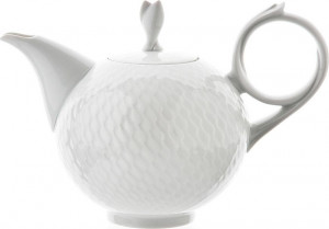 58343 Meissen Чайник 1,05л "Игра волн, рельеф, белый" Фарфор