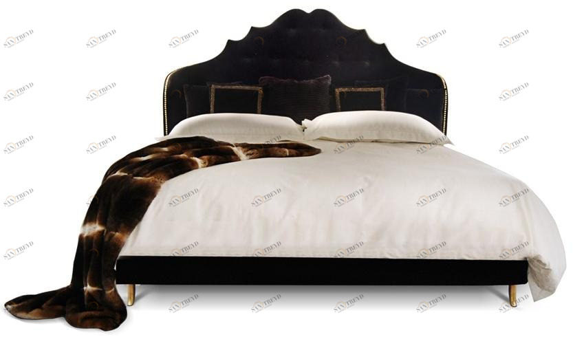 KOKET Бархатная кровать с мягким изголовьем sun-id-1502123