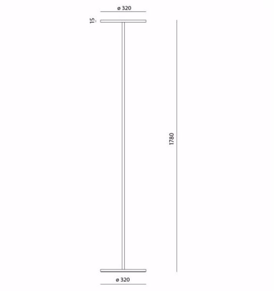 Artemide Светодиодный торшер с отраженным светом Athena sun-id-1365389 - Вид №2