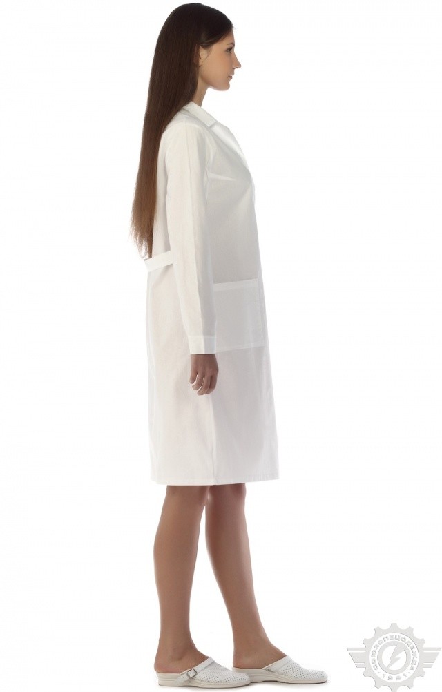 61694 Халат женский белый  Медицинская одежда  размер 52-54/170-176 Спецодежда  - Вид №9