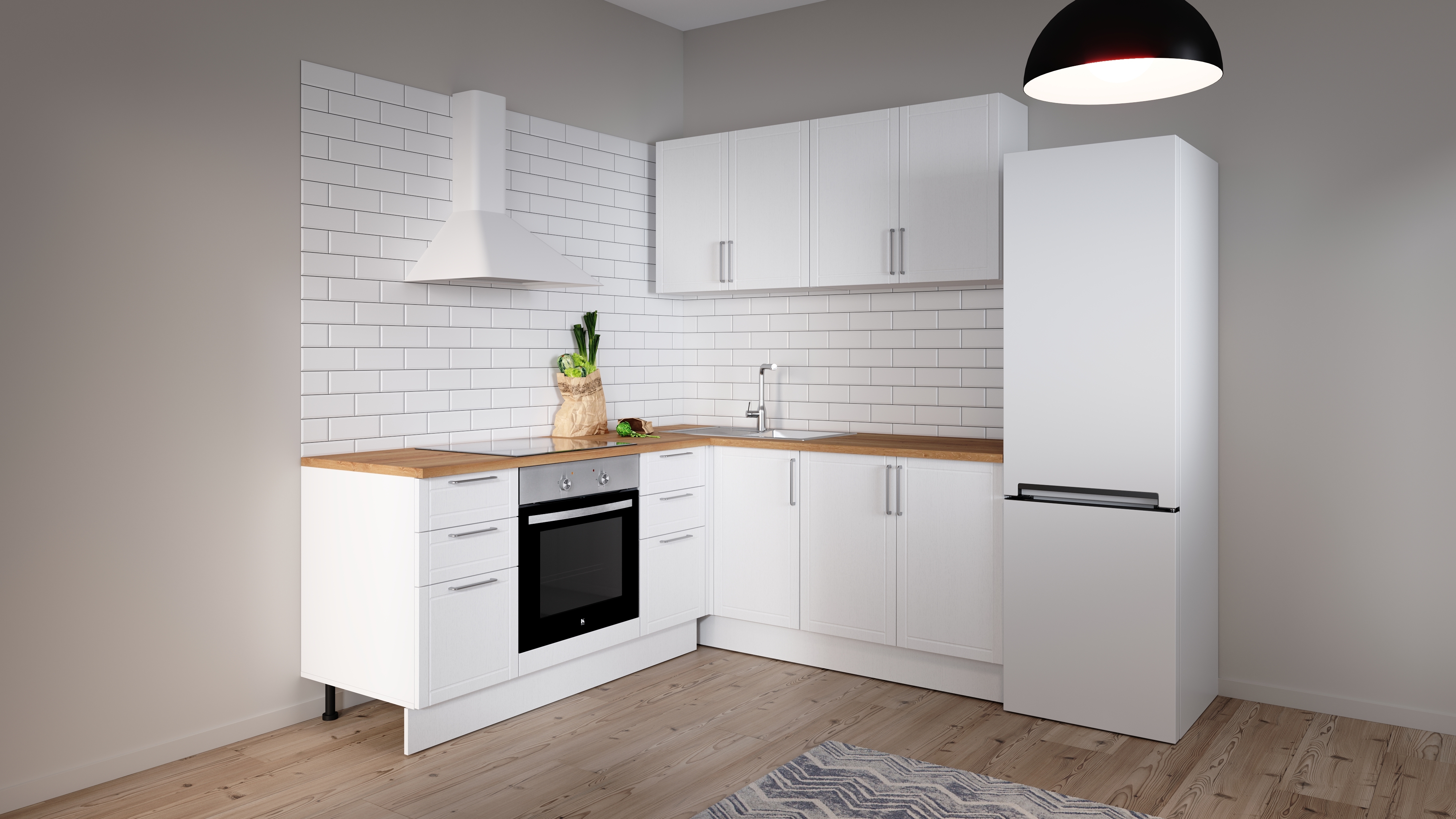 DELINIA Агибель - напольный шкаф с тремя ящиками для современной кухни 86844325 STLM-0071981 - Вид №8