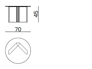 Круглый стеклянный журнальный столик Bizzotto Italia Symphony-Infinity ARCH-00132959 - Вид №5