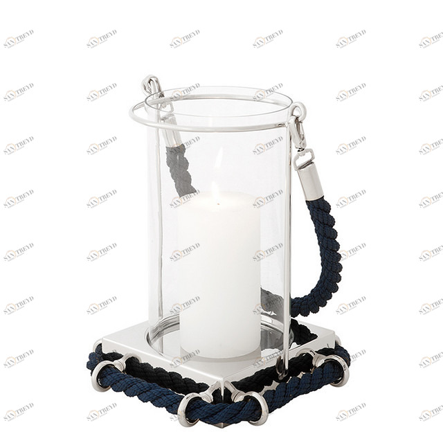 Подсвечник-фонарь стеклянный прозрачный Aurel Small от Eichholtz EICHHOLTZ EICHHOLTZ 060393 Прозрачный;синий 