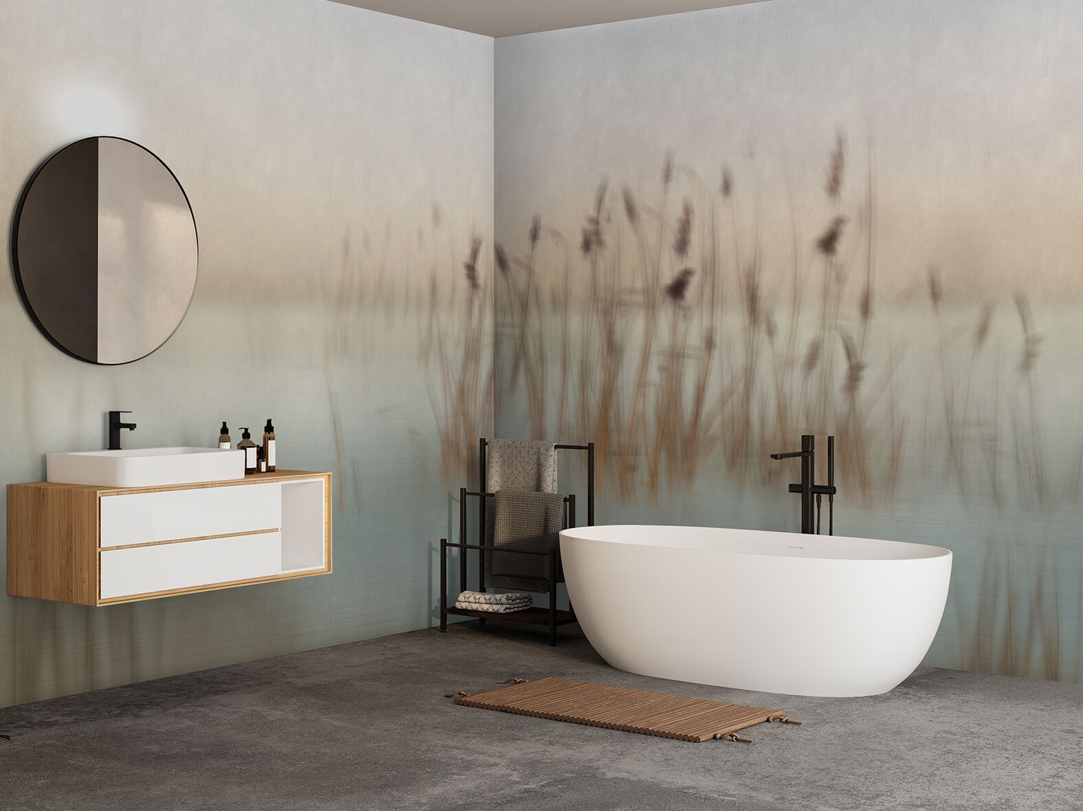 Carta da parati PVC free, eco-friendly, lavabile WallPepper CANNETO ARCH-00069239