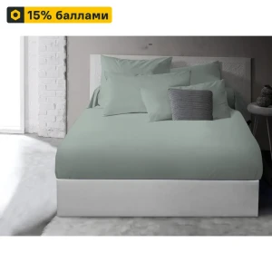 INSPIRE Простыня из сатина 160x200 см в пыльно-зеленом цвете 89337637