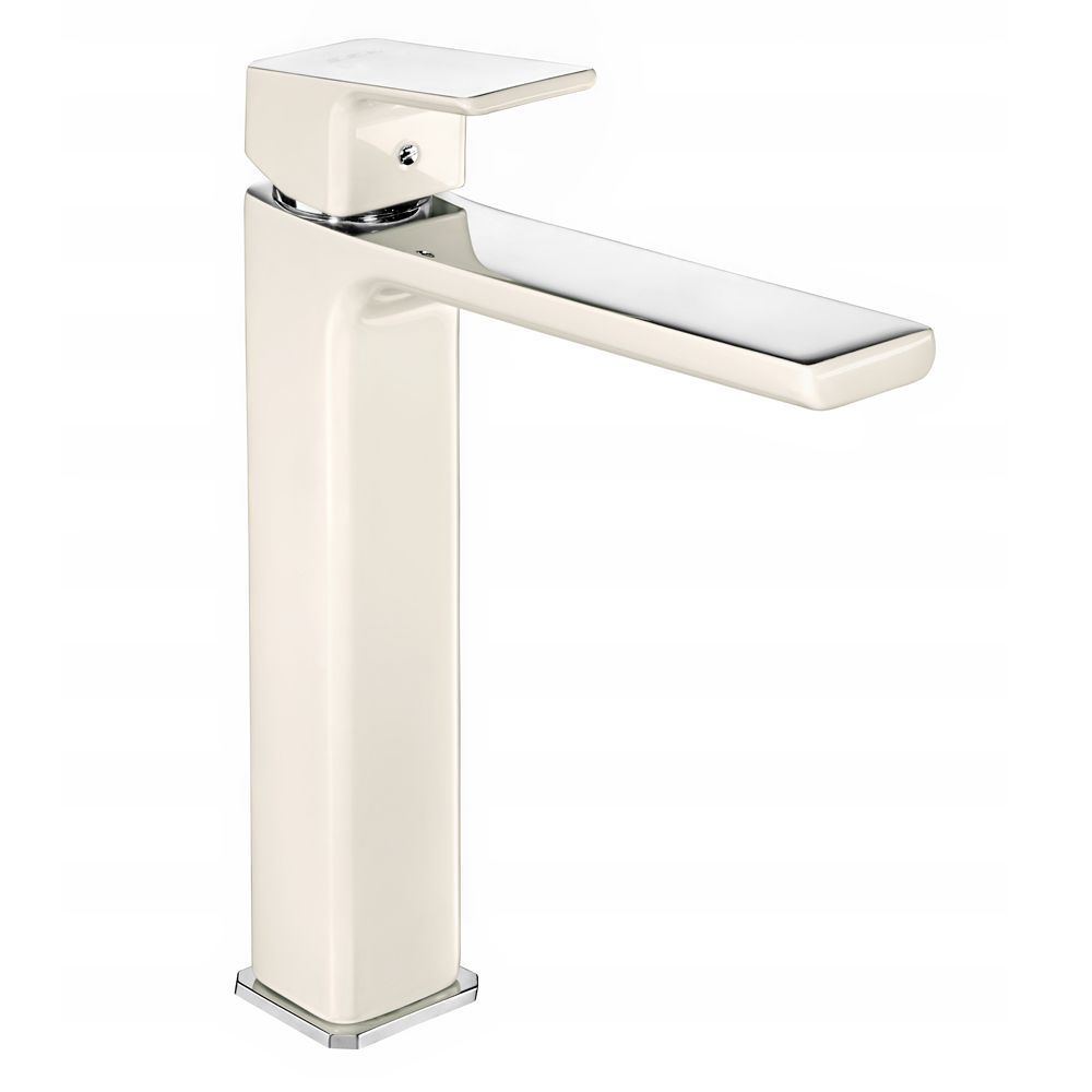 103488002st  Смеситель для раковины Tiera High Type - Экономия воды - Бежево-Хром Eca 