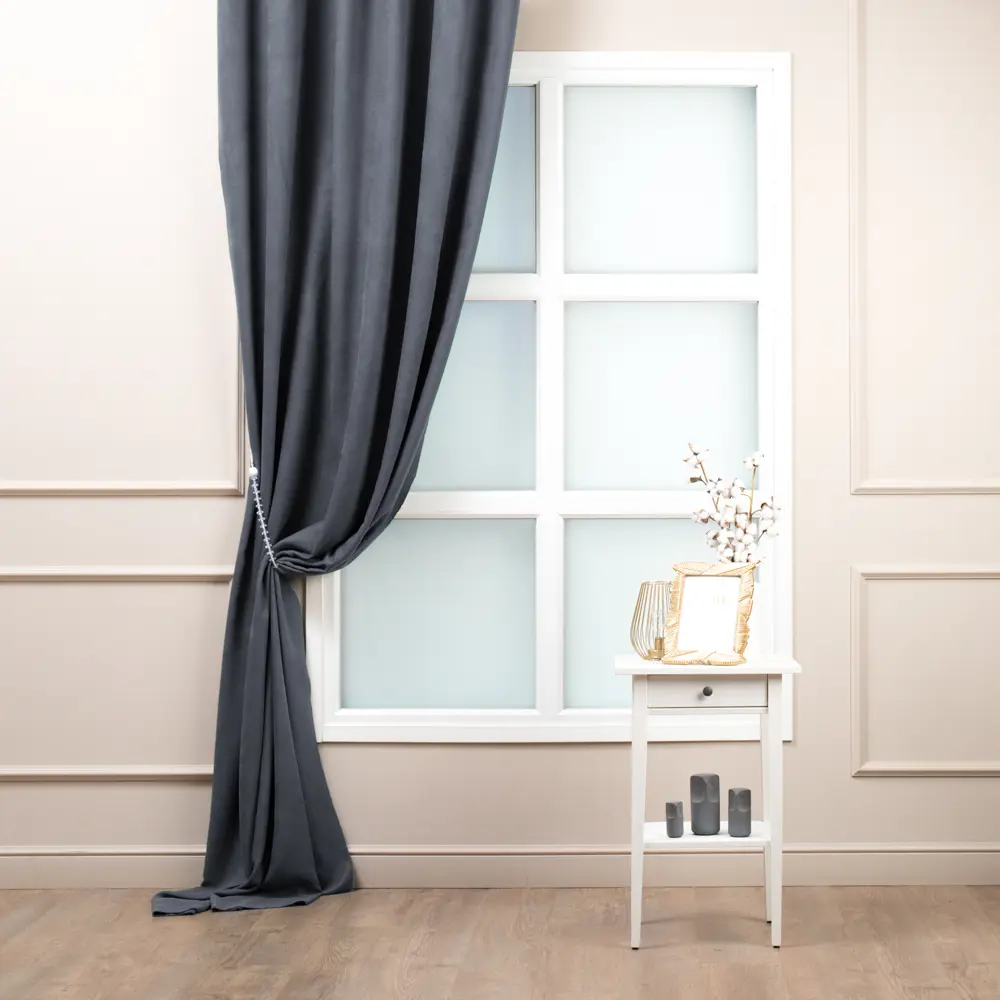 TEX REPUBLIC Канвас графит для штор - современная ткань с затемнением 89383306 STLM-1575546 - Вид №3