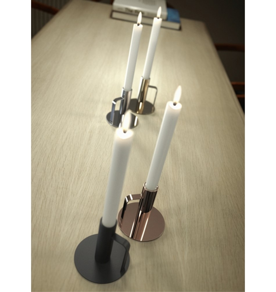 FROST Chamberstick » черный Нержавеющая сталь Черный N2001-B  - Вид №3