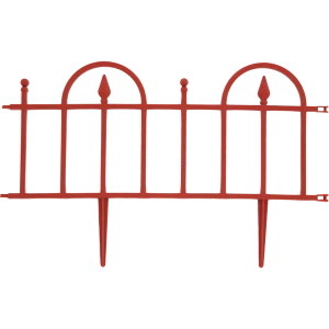 Заборчик 40x60 см полипропилен красный 5 шт.