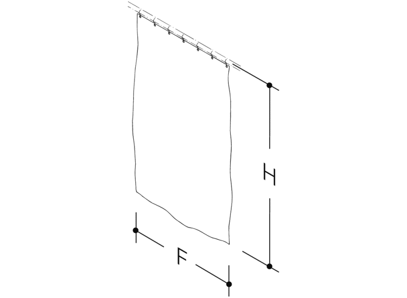 801.34.V0301 Active+ занавеска для душа/кабины HEWI Serie 477/801  - Вид №4