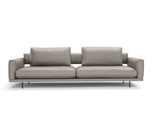 4-местный кожаный диван