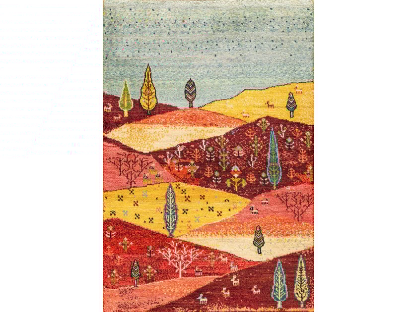 Прямоугольный шерстяной ковер Zollanvari Gabbehs Landscapes ARCH-00140451