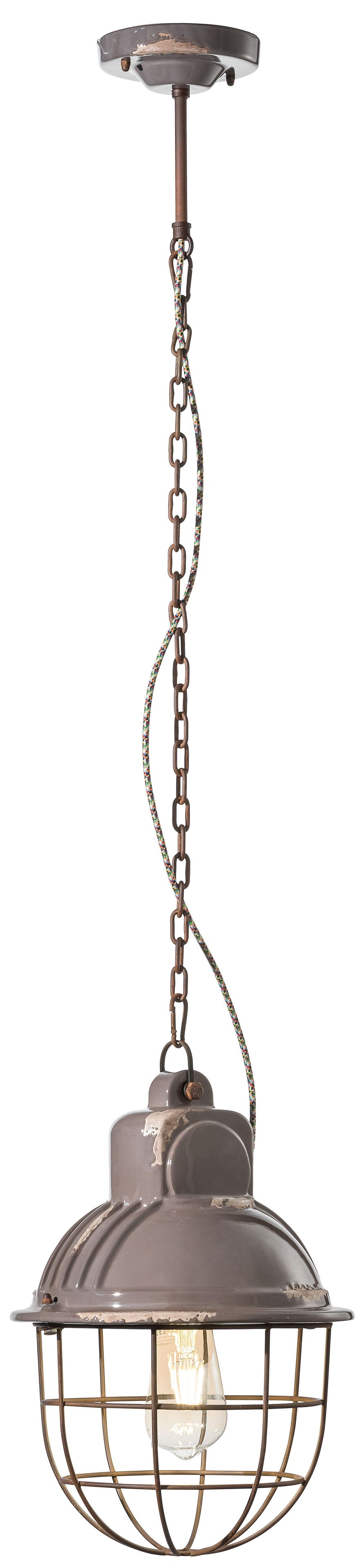 Керамический подвесной светильник FERROLUCE Industrial ARCH-00067090 - Вид №7