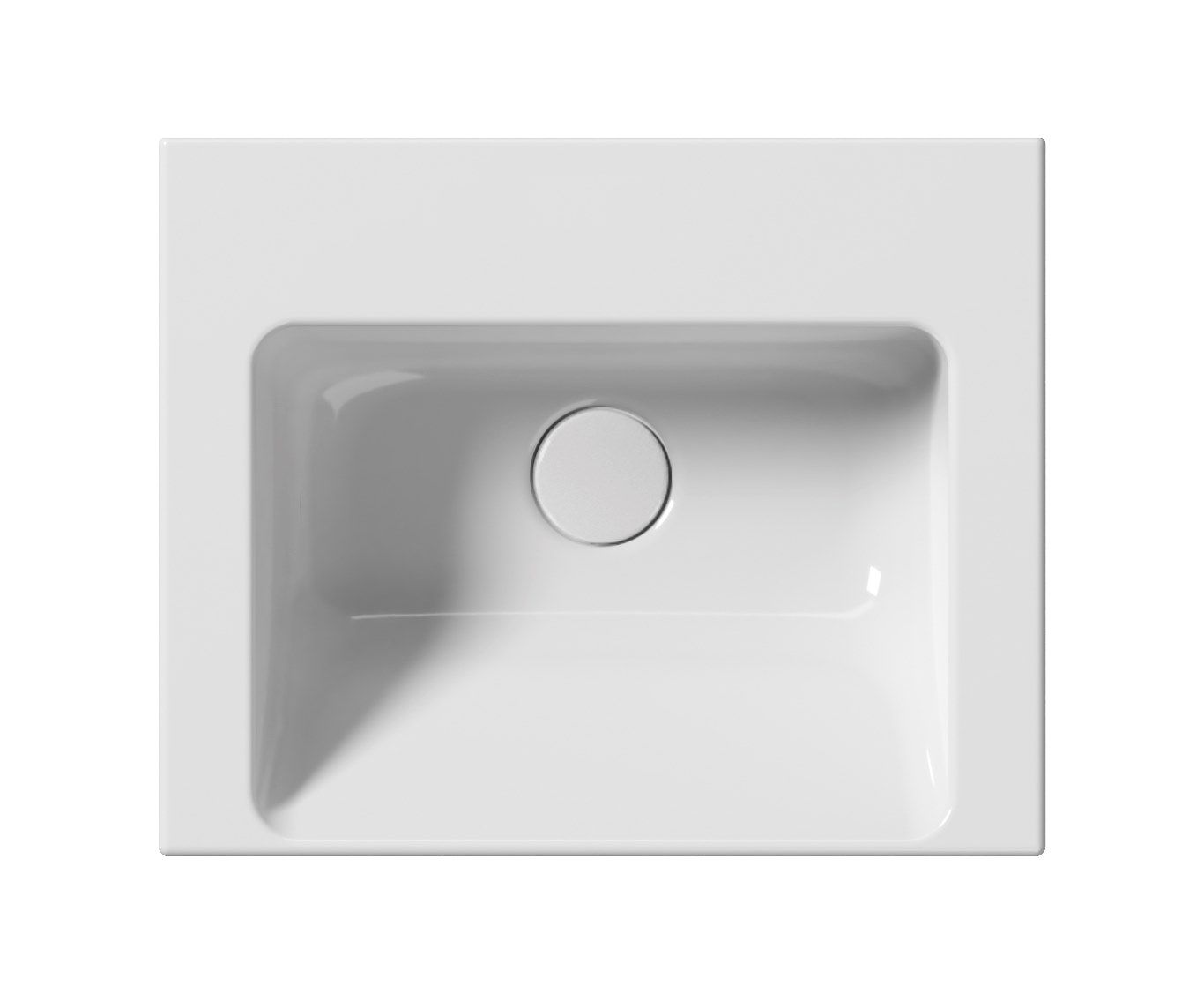 Керамическая одиночная прямоугольная раковина с держателем для полотенец GSI ceramica Norm ARCH-00067187 - Вид №2