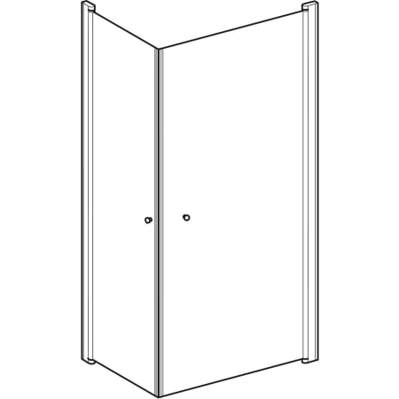 500.913.00.5 Прямоугольная душевая перегородка IDO Showerama 10-02 Geberit  - Вид №1