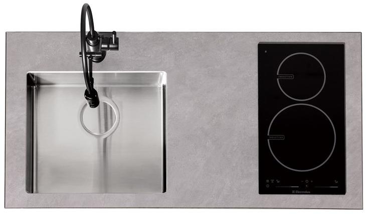 sanwacompany Мини-кухня из дерева без ручек Pattina sun-id-1489879 - Вид №4