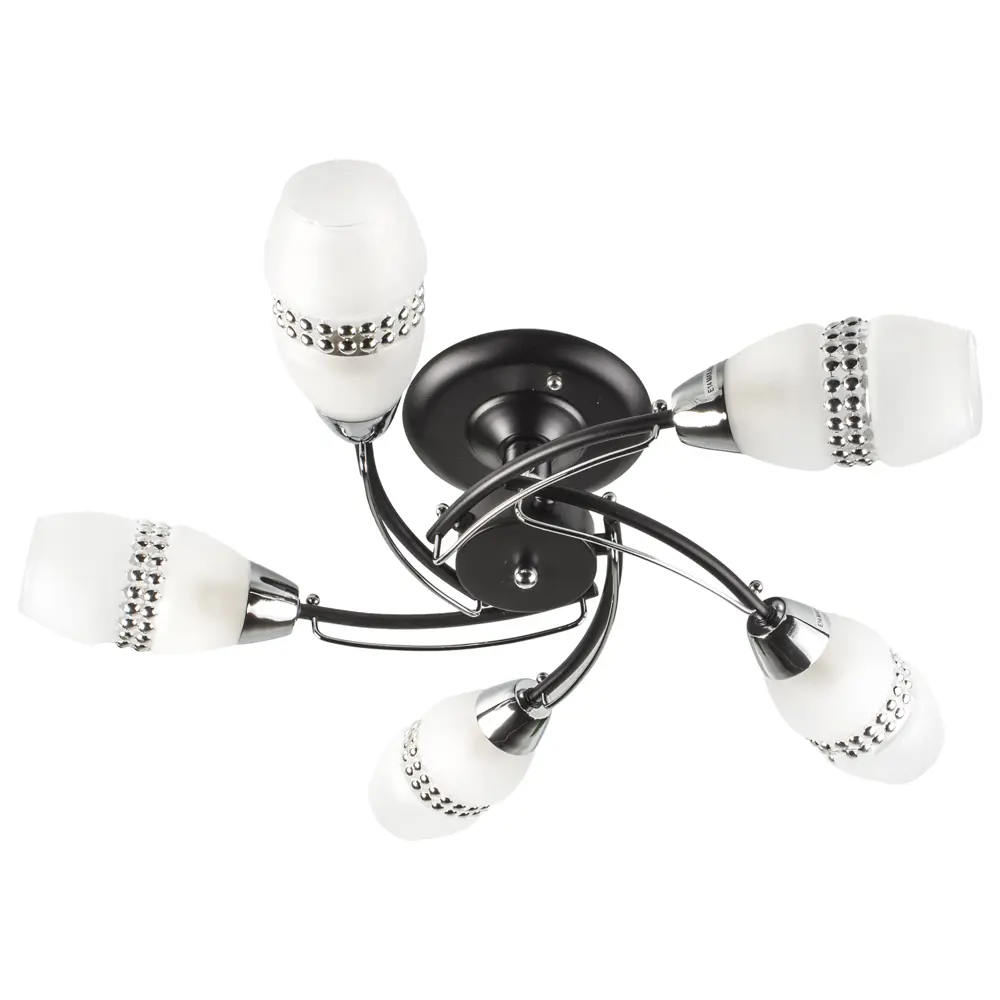 Люстра Полина 5xE14x60 Вт, металл, цвет тёмное дерево 14185077 STLM-2049125 WINK 
