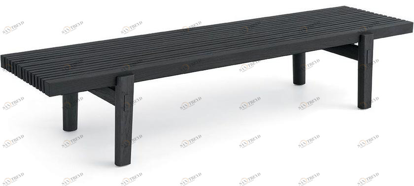 Poliform Скамейка из фанерованной древесины Home hotel sun-id-1504831