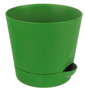 204-29 Горшок д/цветов с поддоном Le Parterre d=19.5 2.8л. Зеленый Цветочная коллекция