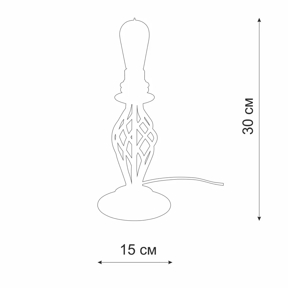 14940327 Основание настольной лампы Vitaluce Мелодия 1 лампа 3м² Е27 цвет бело-бежевый матовый с золотом STLM-0005159  - Вид №8