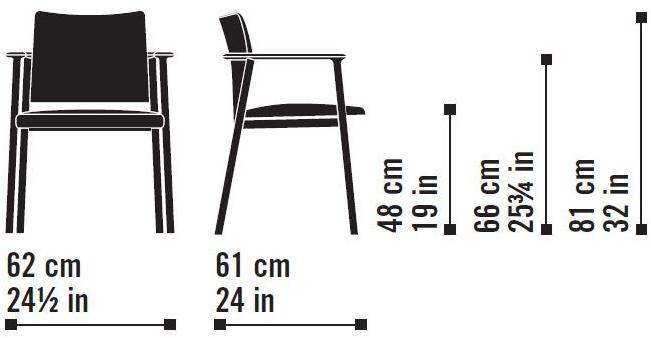 Very Wood Стул ясень с подлокотниками Lord sun-id-1446427 - Вид №2