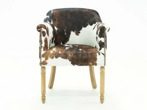 CREARTE COLLECTIONS Стул из коровьей кожи с подлокотниками Paris crearte 71
