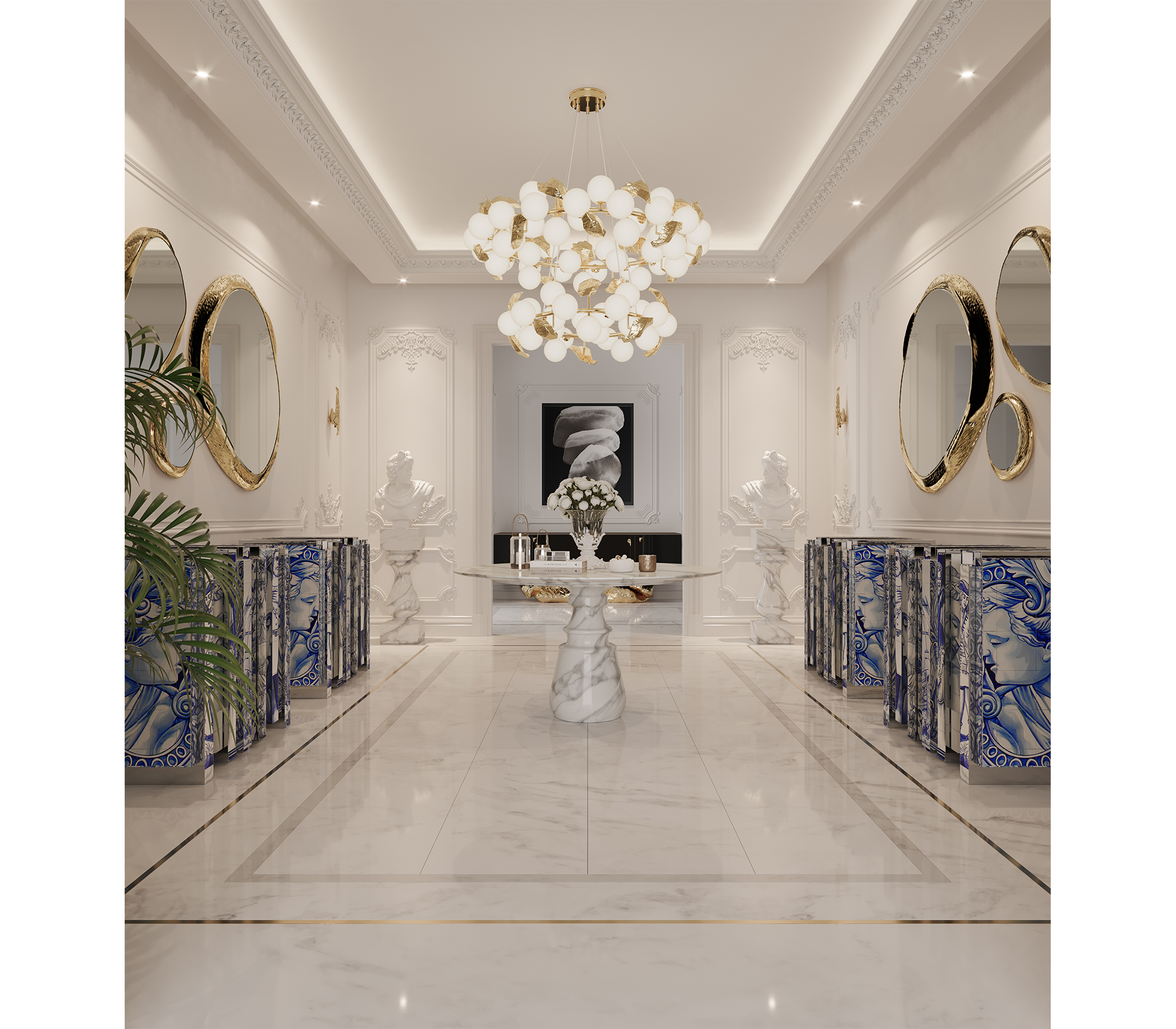 0-082 Подвесной светильник Hera round ii Boca Do Lobo  - Вид №2