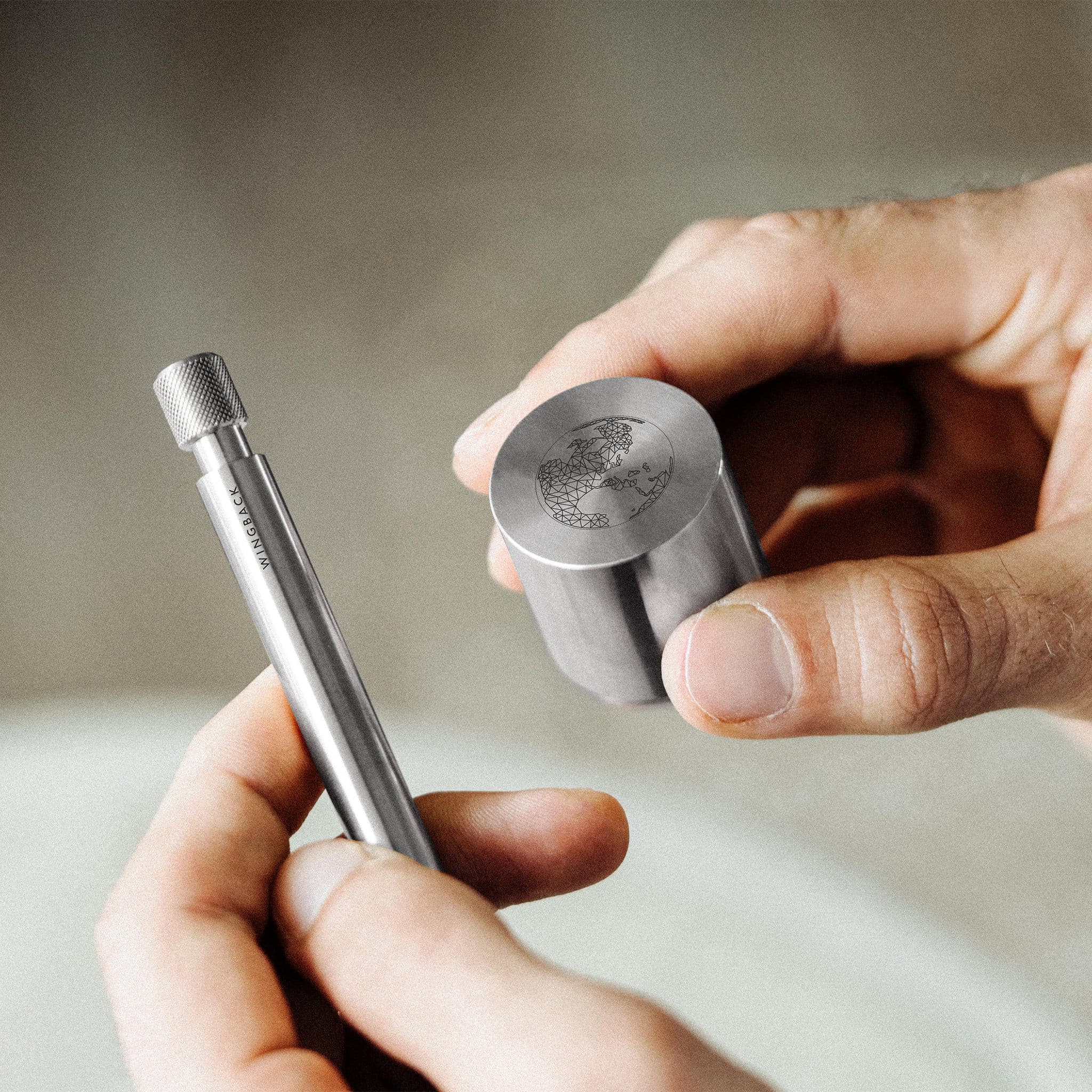 W206STE Держатель для ручек/карандашей - сталь Wingback  - Вид №3