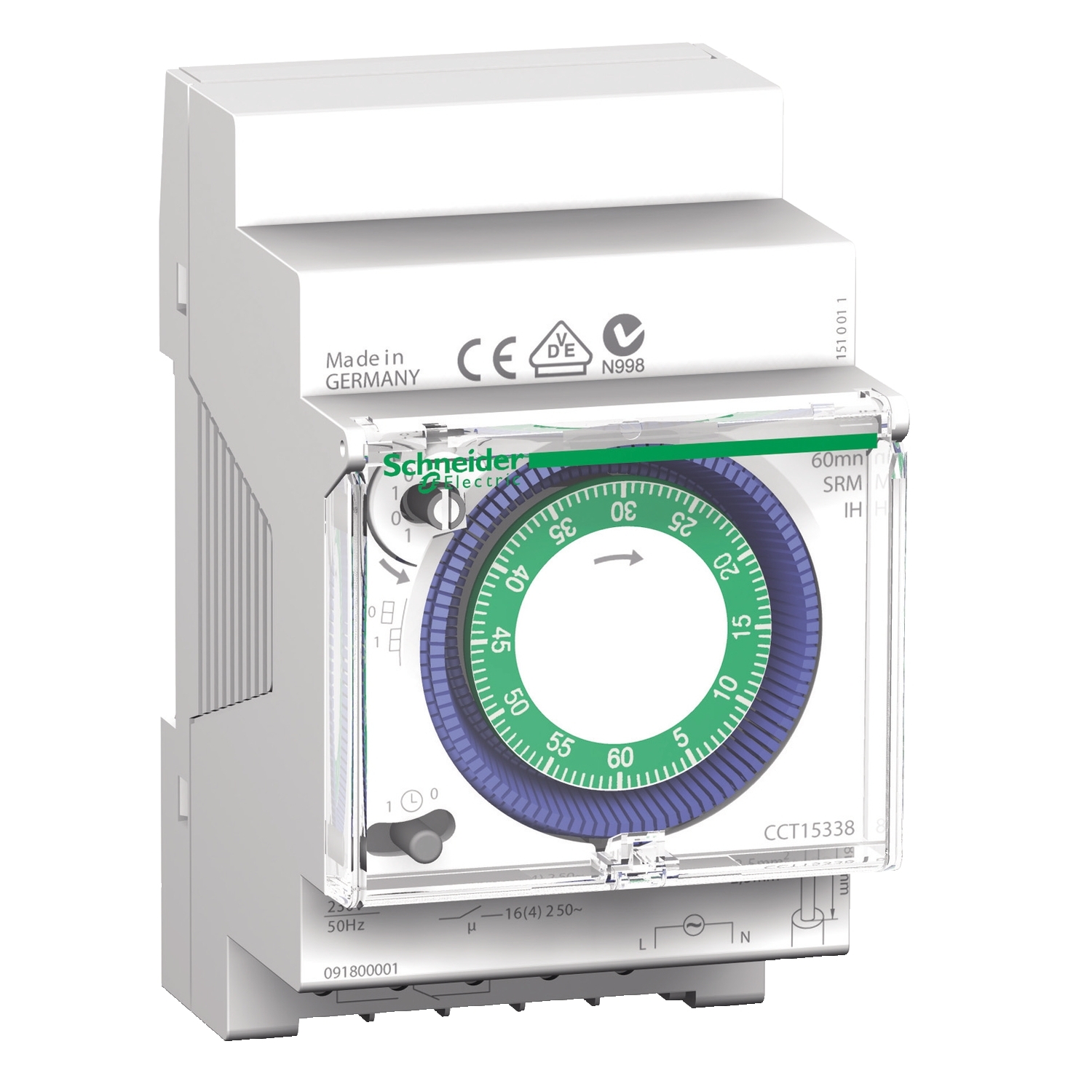 CCT15338 РЕЛЕ ВРЕМ. ЭЛ.МЕХ. IH 60МИН 1К БЕЗ З.Х. Schneider Electric Acti 9 