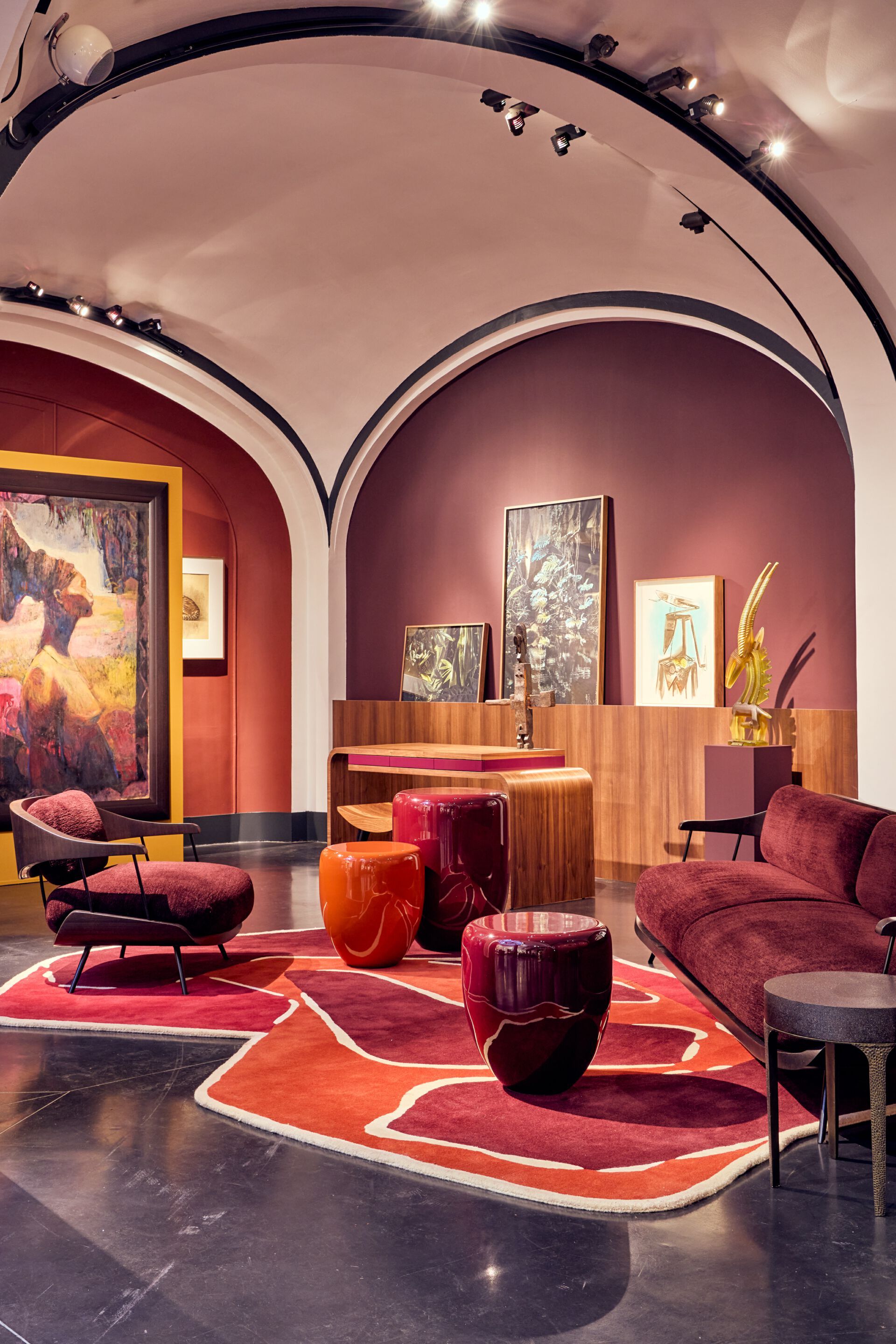 Бамбуковый и шерстяной шелковый ковер REDA AMALOU DESIGN ARCH-00074412 - Вид №2