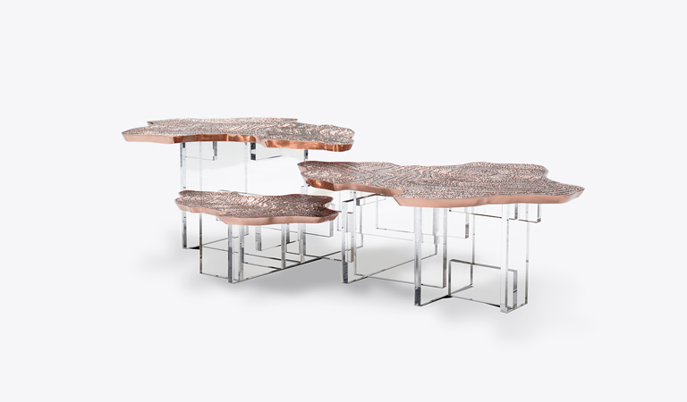 0-319 Медный центральный стол Monet  Boca Do Lobo  - Вид №14