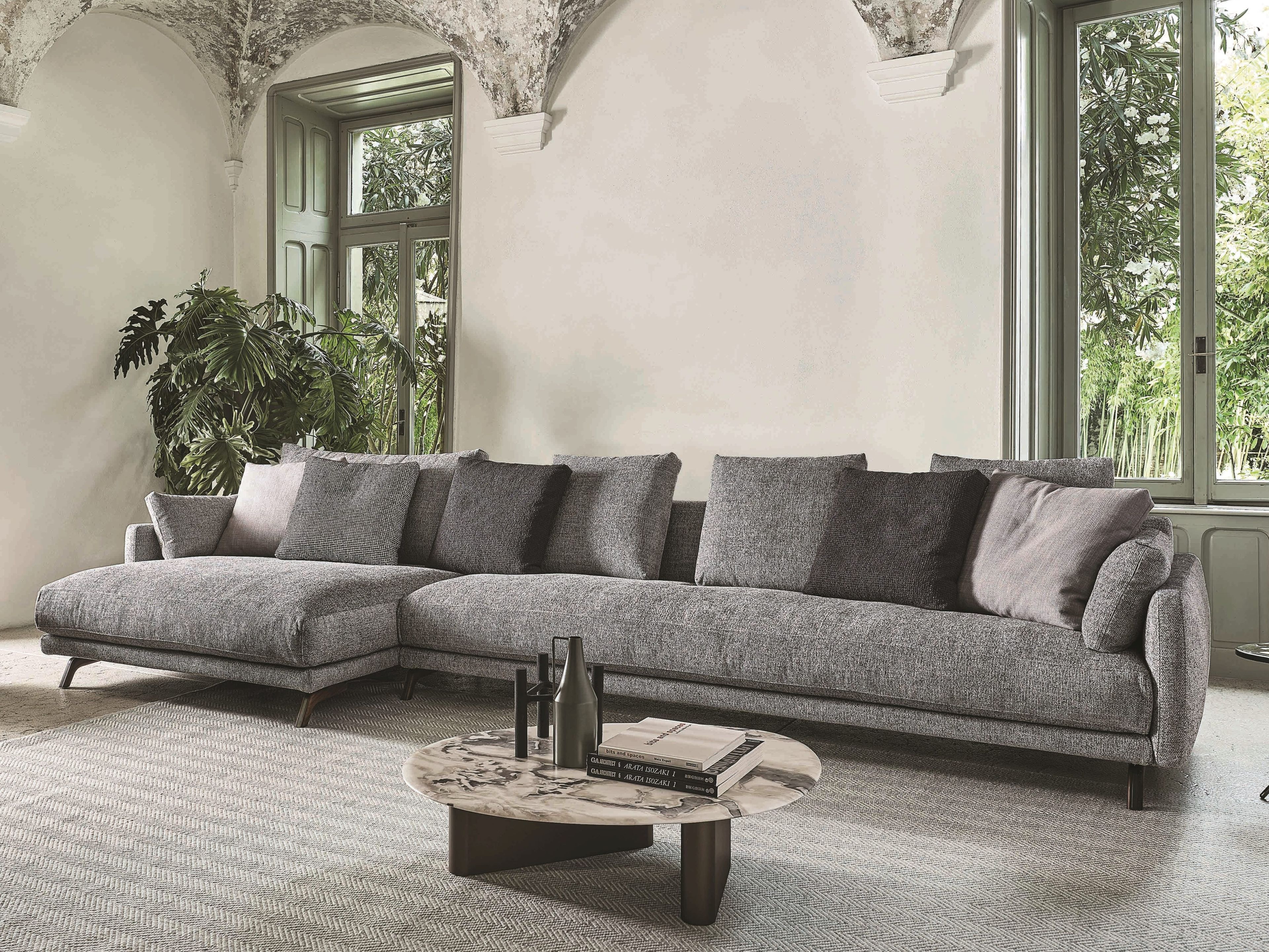 Тканевый диван с полуостровом Porada Soul ARCH-00089437 - Вид №1