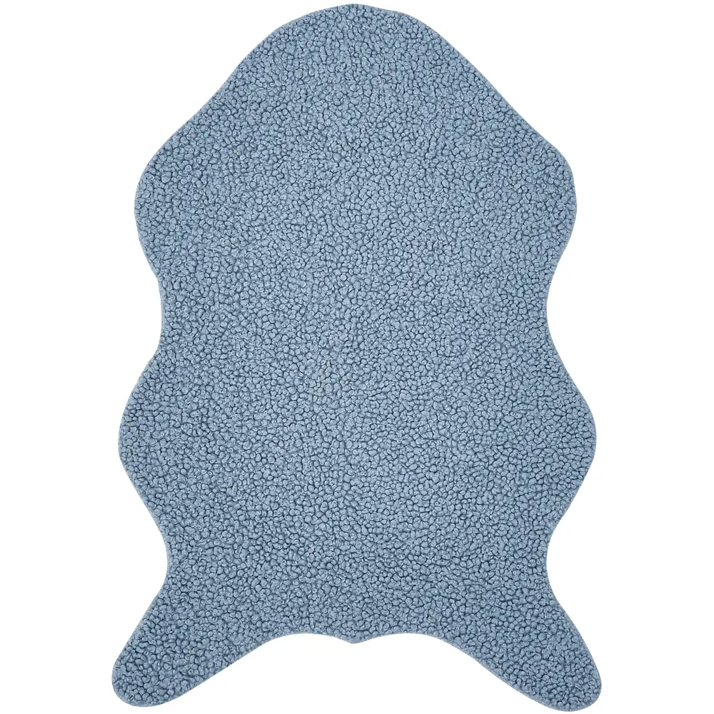 Ковер Teddy 60x90 см полиэстер цвет синий Santreyd STLM-2059381 - Вид №1